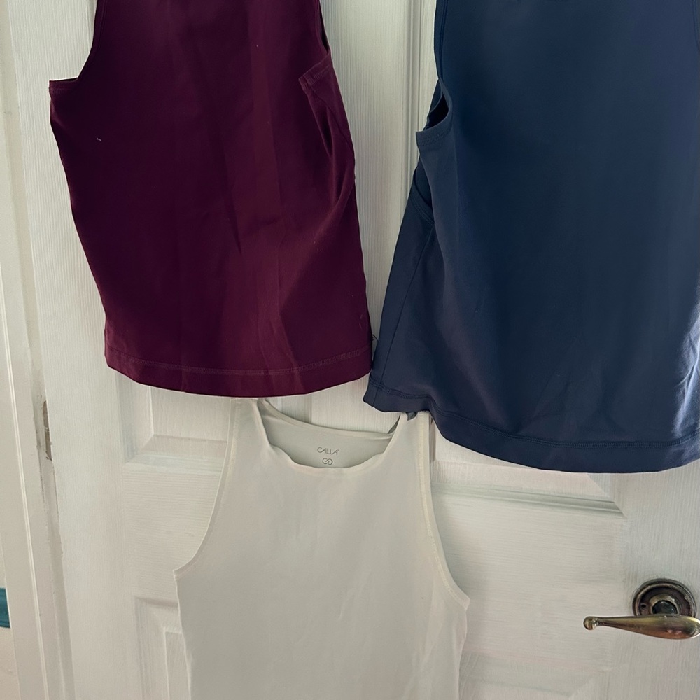 CALIA Women's Seamless High Neck Race Length Tank Top. 
GET ALL 3 FOR $24